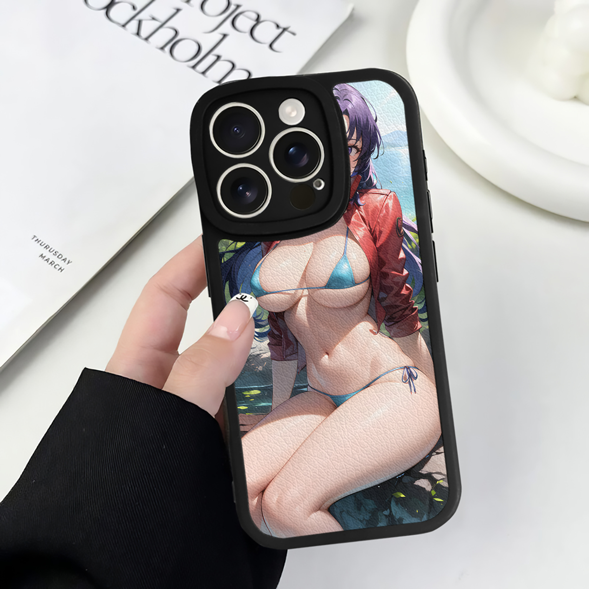 （画像用） EVA 新世紀エヴァンゲリオン 【iPhone 16シリーズ対応】シリコンスマホケース（レザー調） 材質：シリコン